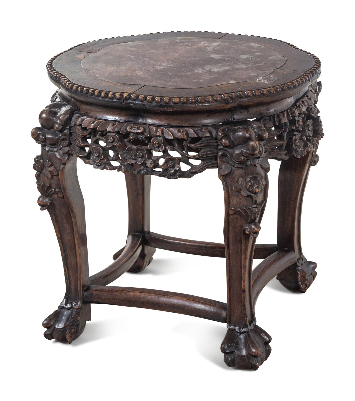 Three Chinese Carved Wood Stands