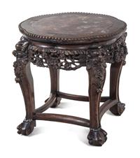 Three Chinese Carved Wood Stands