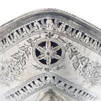 A George III Engraved and Pierced Silver Sugar Basket