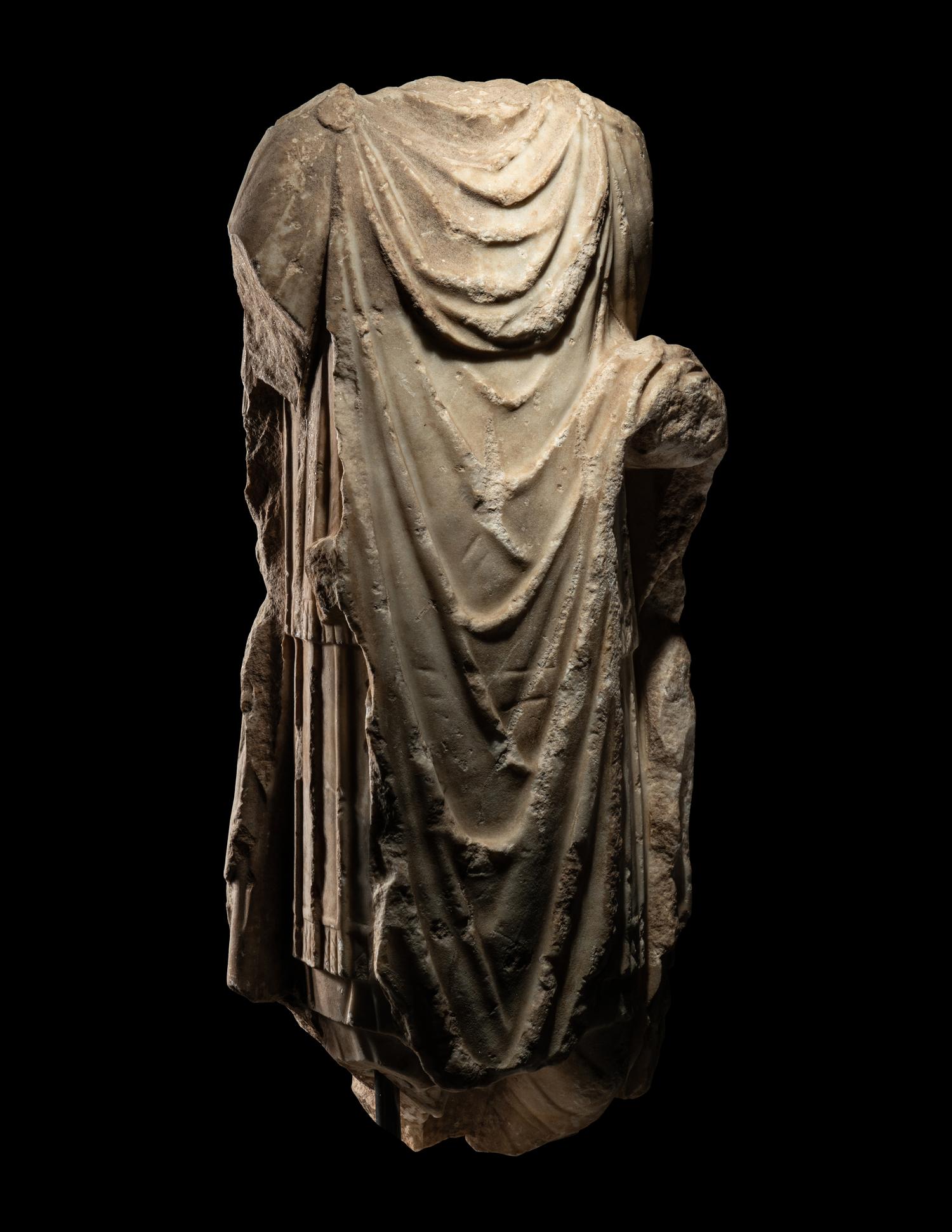 A Roman Marble Torso of a Military Officer