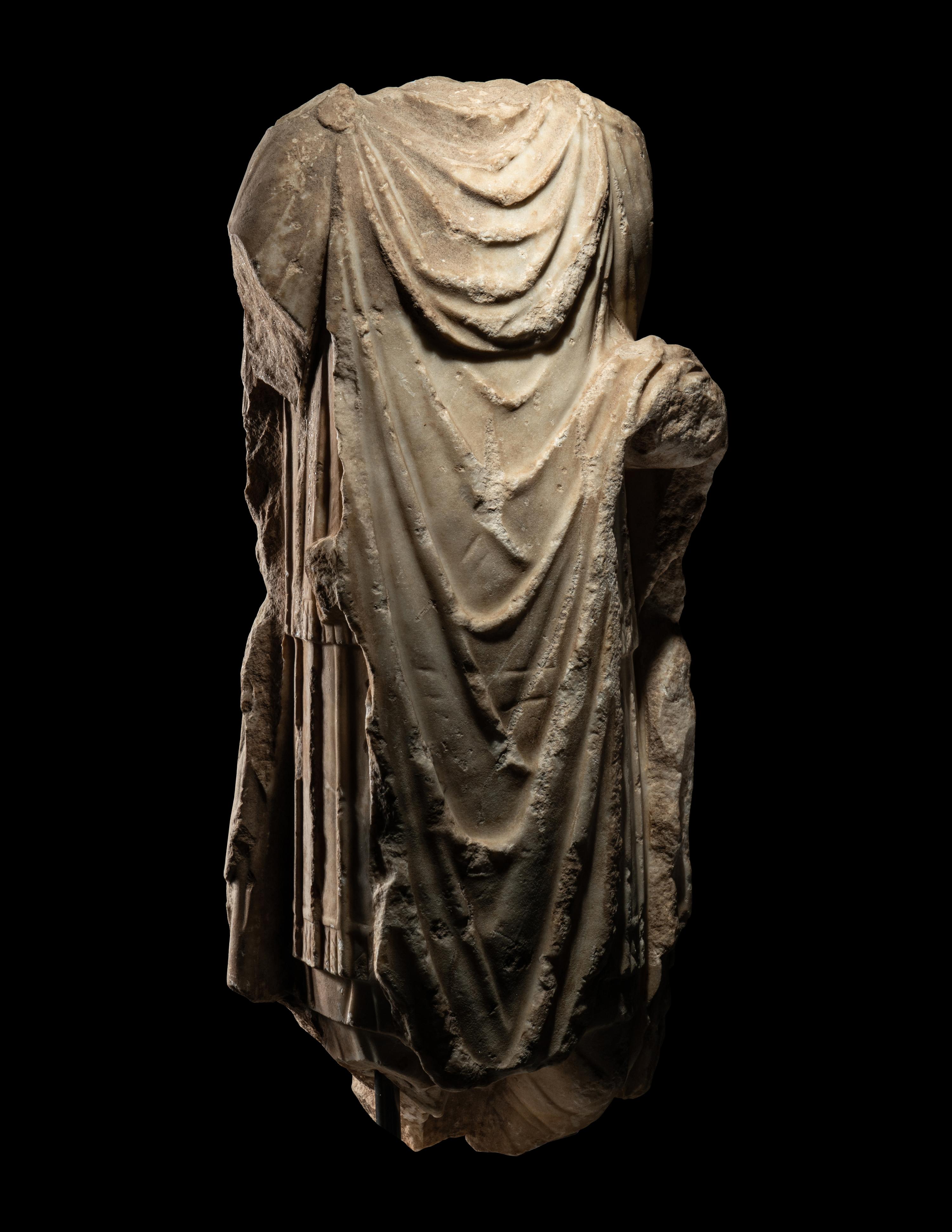 A Roman Marble Torso of a Military Officer