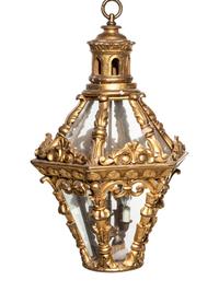 A Continental Giltwood Lantern