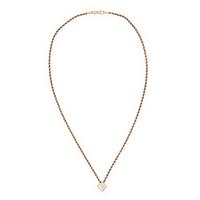 Diamond and Yellow Gold Pendant Necklace