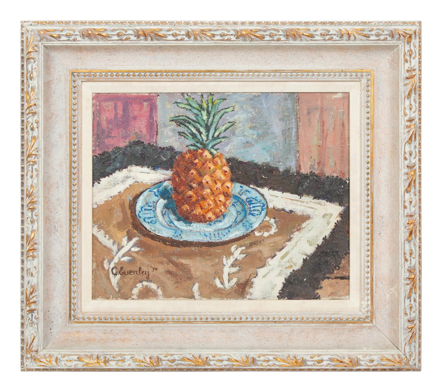 Panier de Fruit Devant Balustrade and Still Life with Pineapple (two works)