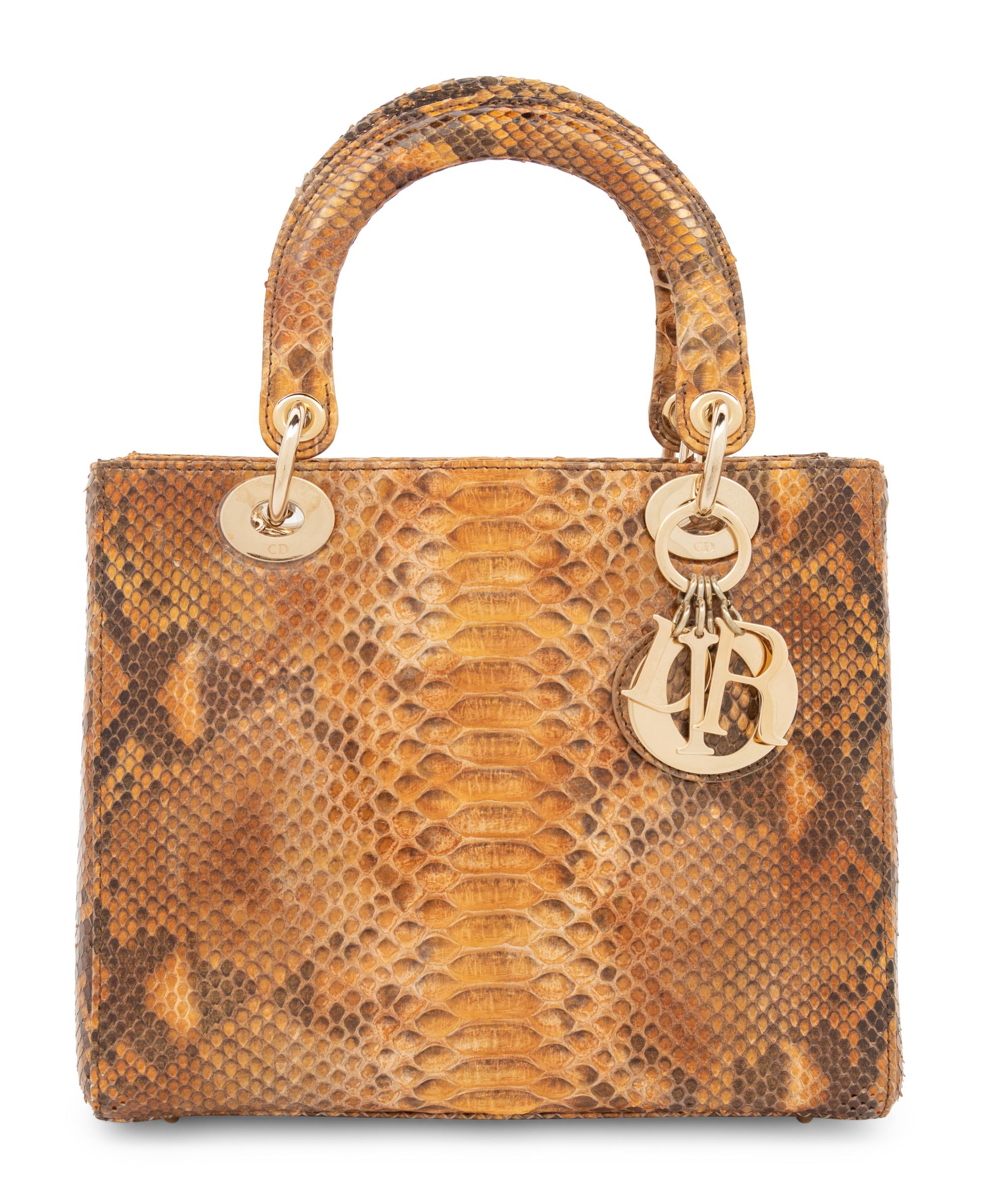 Christian Dior Multicolored Python Small Lady Dior Bag, 2010