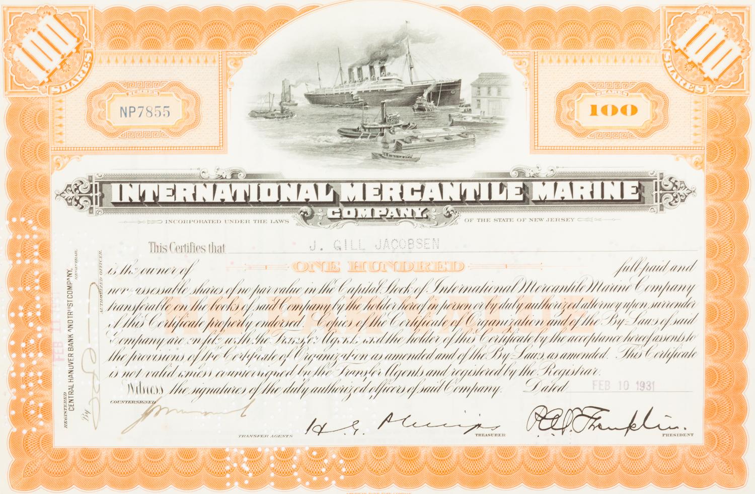 A Group of approximately 39 Prints and 11 Decorative Vintage Stock Certificates, comprising: