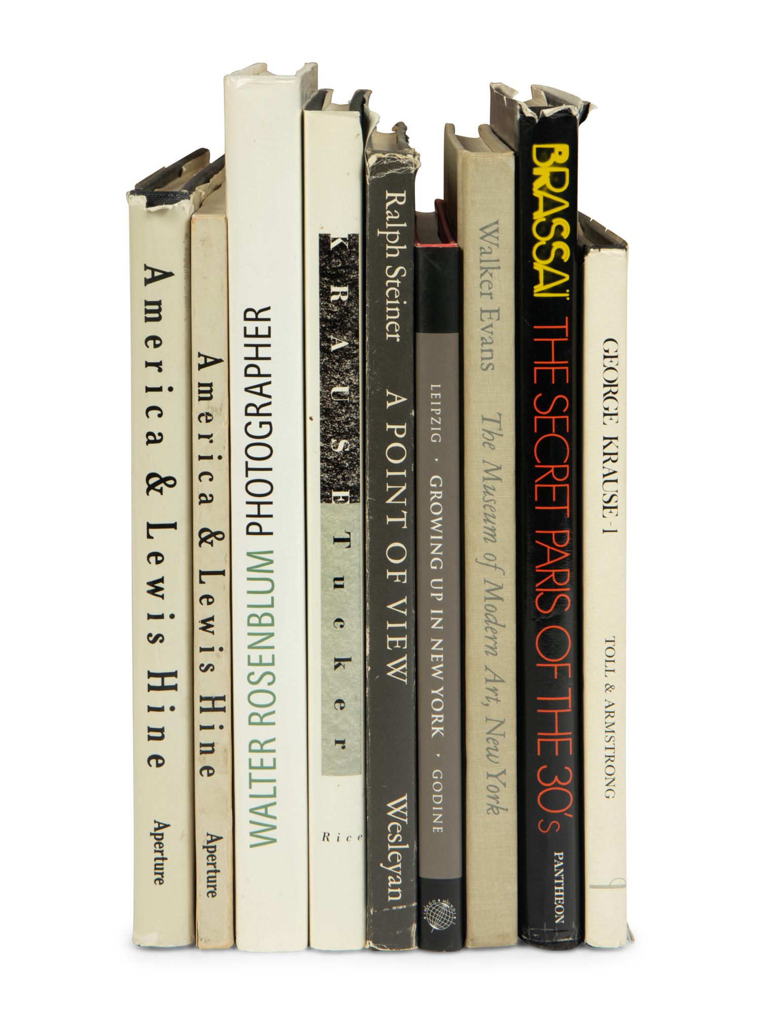 [PHOTOGRAPHY]. A group of 9 titles, MANY SIGNED, comprising:
