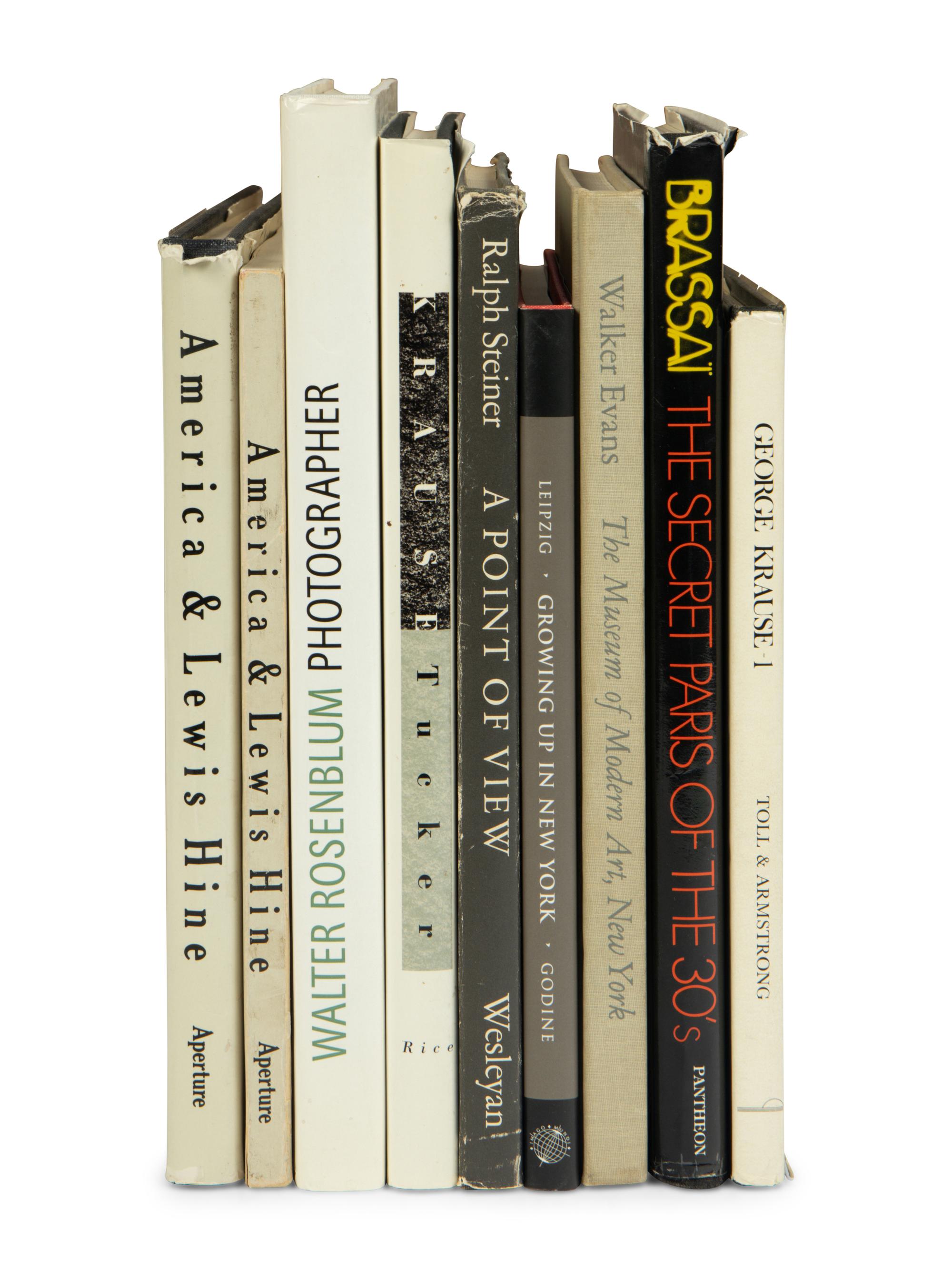 [PHOTOGRAPHY]. A group of 9 titles, MANY SIGNED, comprising: