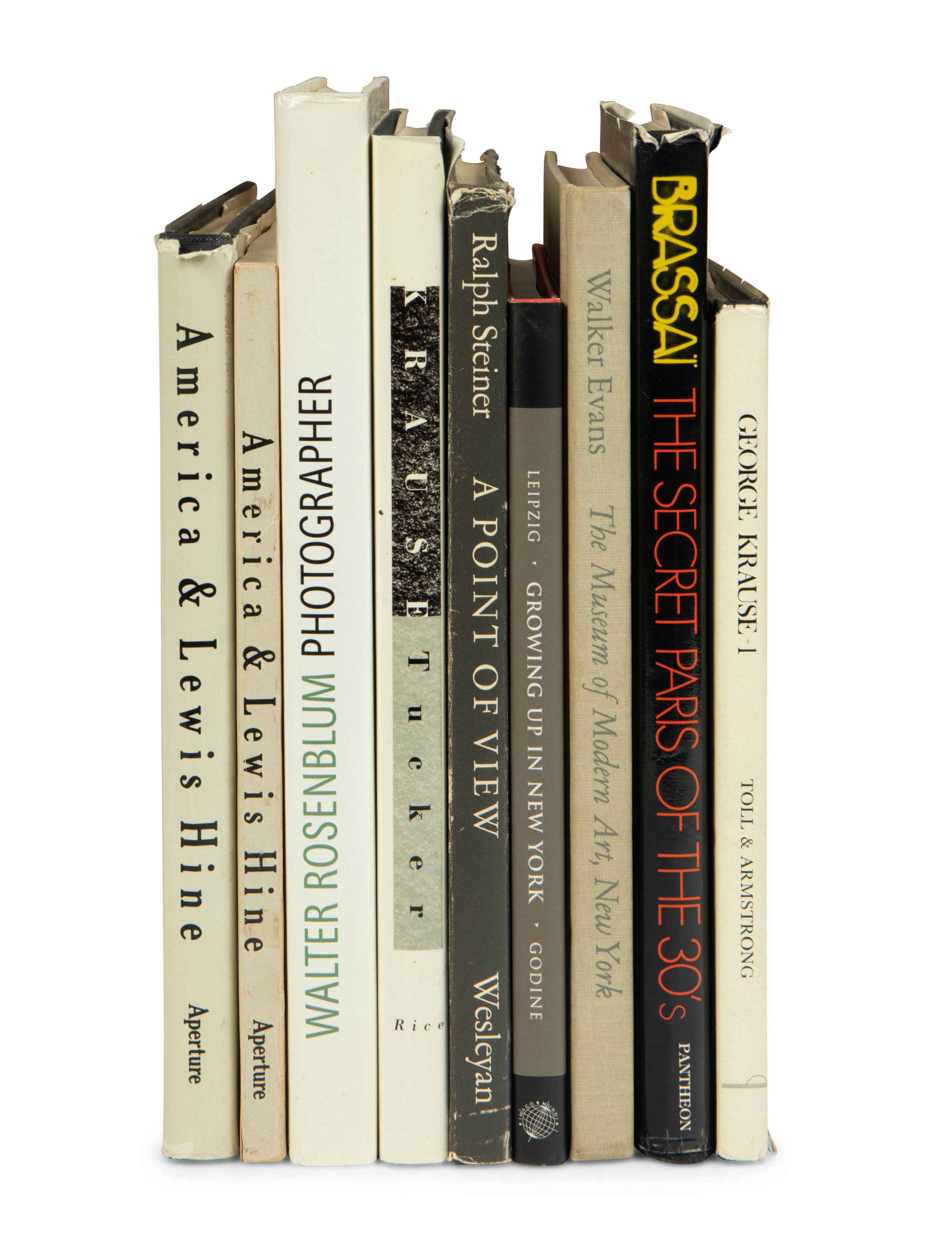 [PHOTOGRAPHY]. A group of 9 titles, MANY SIGNED, comprising: