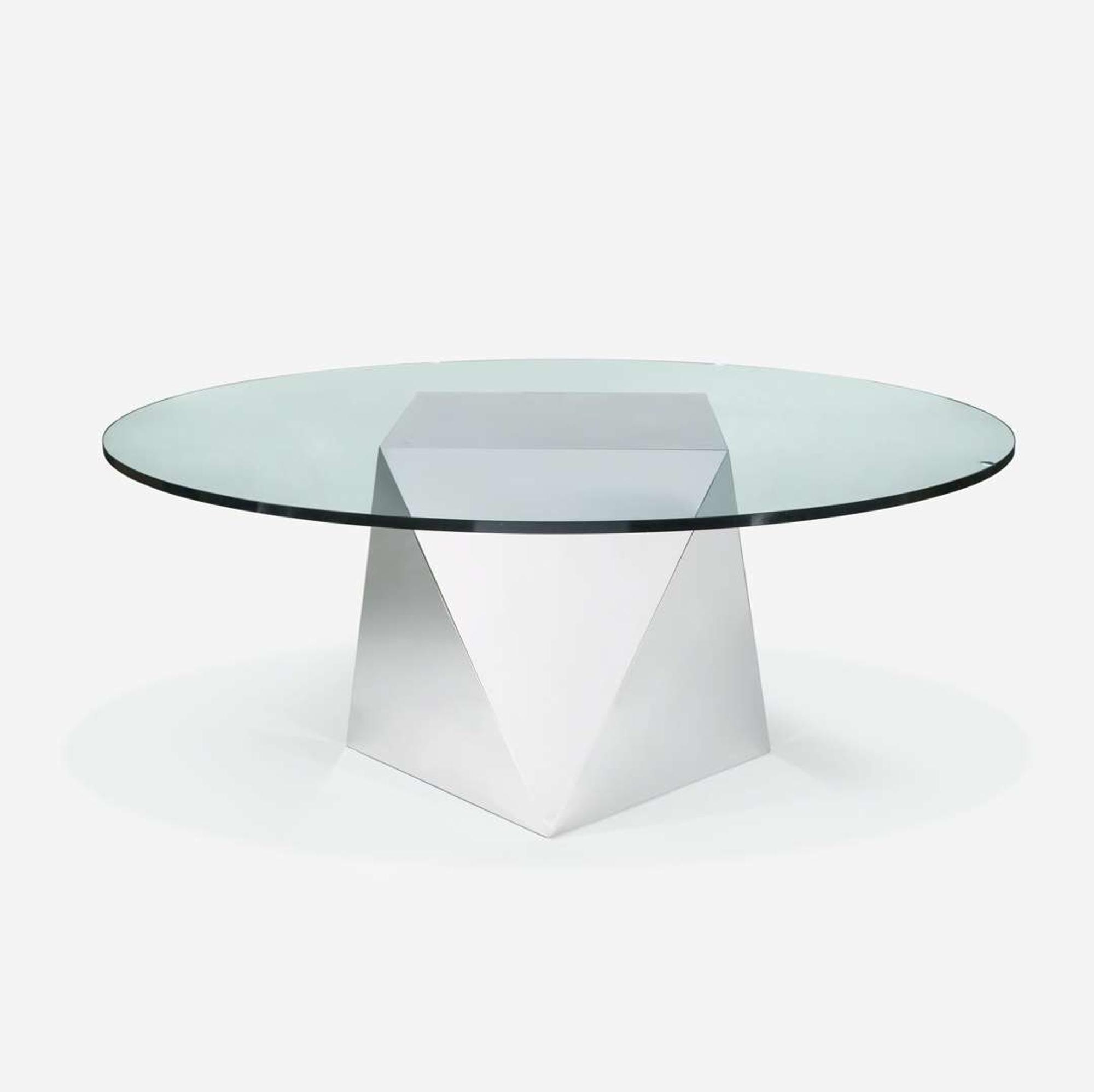 Attributed to Brueton A Pedestal Dining Table, circa 1980