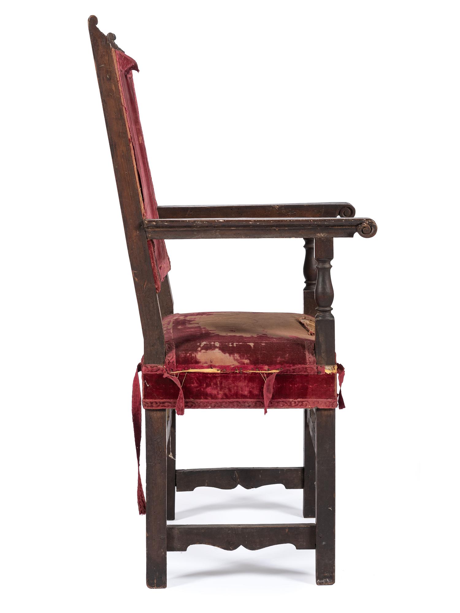 Two Windsor Side Chairs and a Gothic Revival Armchair