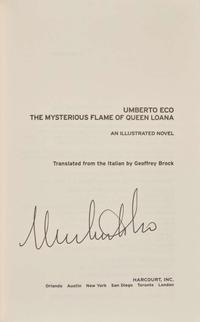 [Literature] Eco, Umberto: Group of 7 Signed Novels, Including 6 First Editions