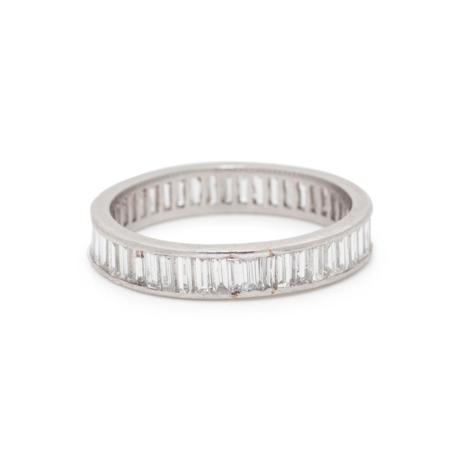 PLATINUM AND DIAMOND ETERNITY BAND