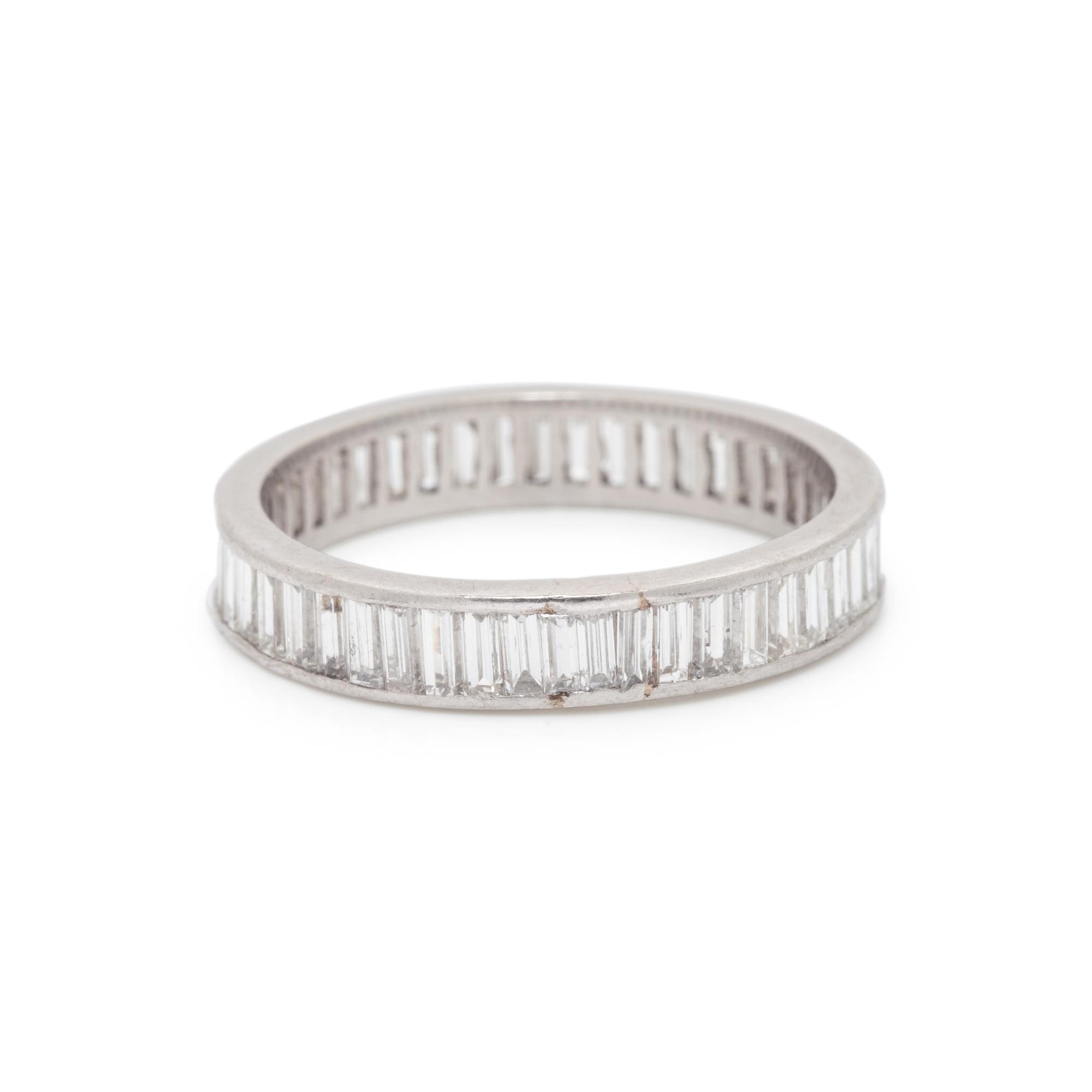 PLATINUM AND DIAMOND ETERNITY BAND