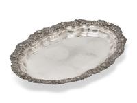 A Tiffany Sterling Silver Chrysanthemum Tray