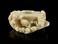A Pale Celadon Jade Brush Washer