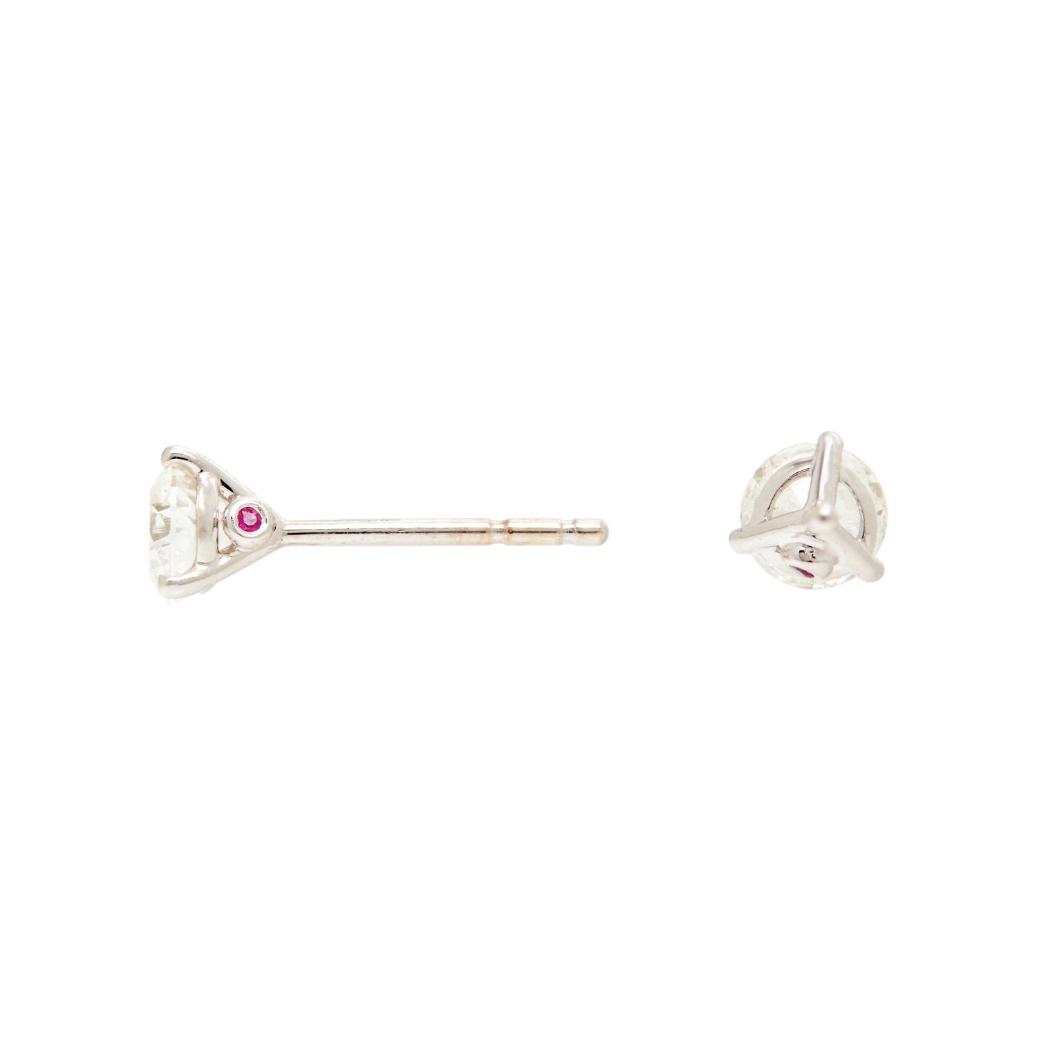 ROBERTO COIN, DIAMOND STUD EARRINGS