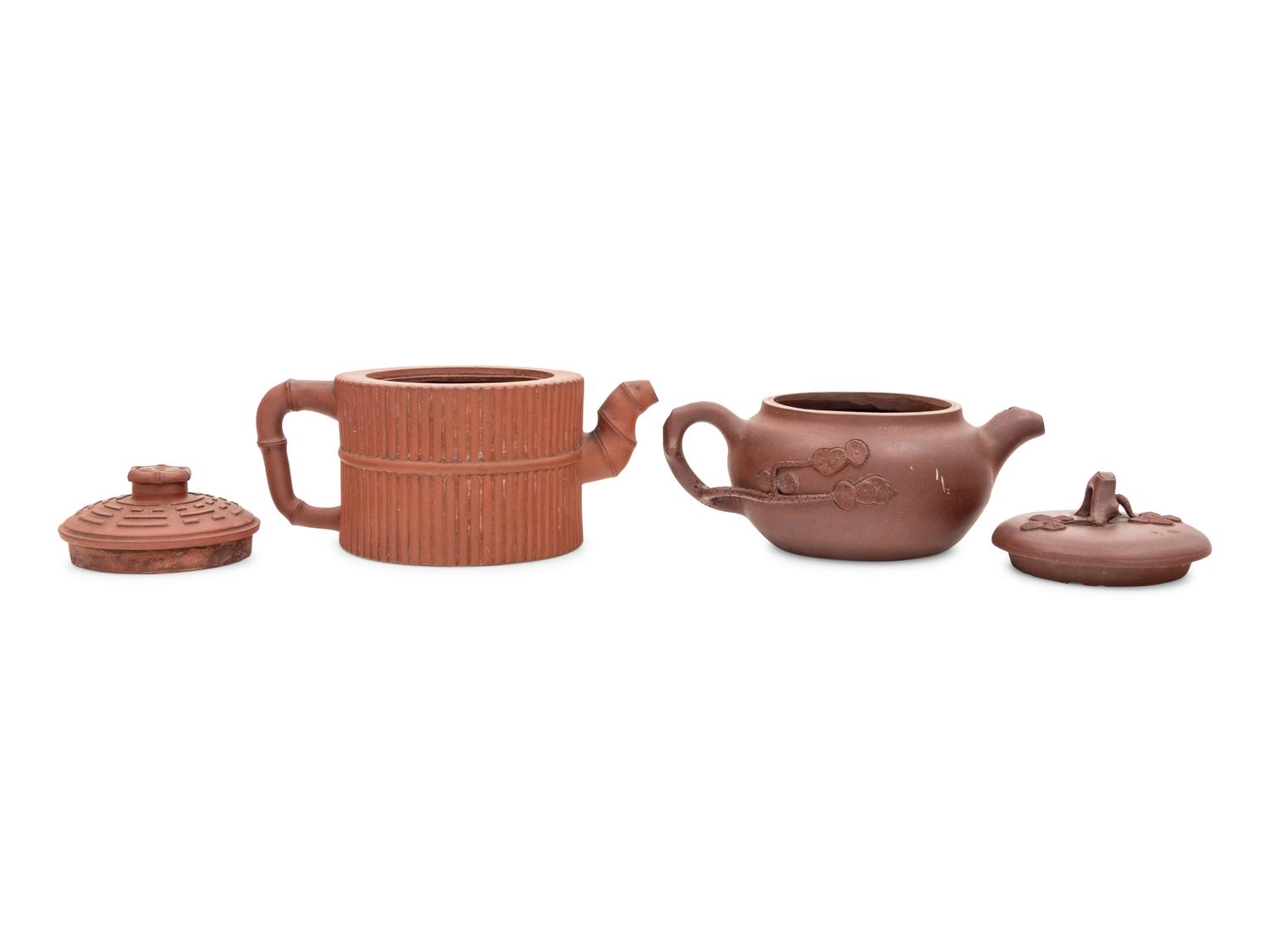 Two Chinese Yixing Pottery Teapots