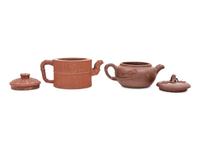 Two Chinese Yixing Pottery Teapots