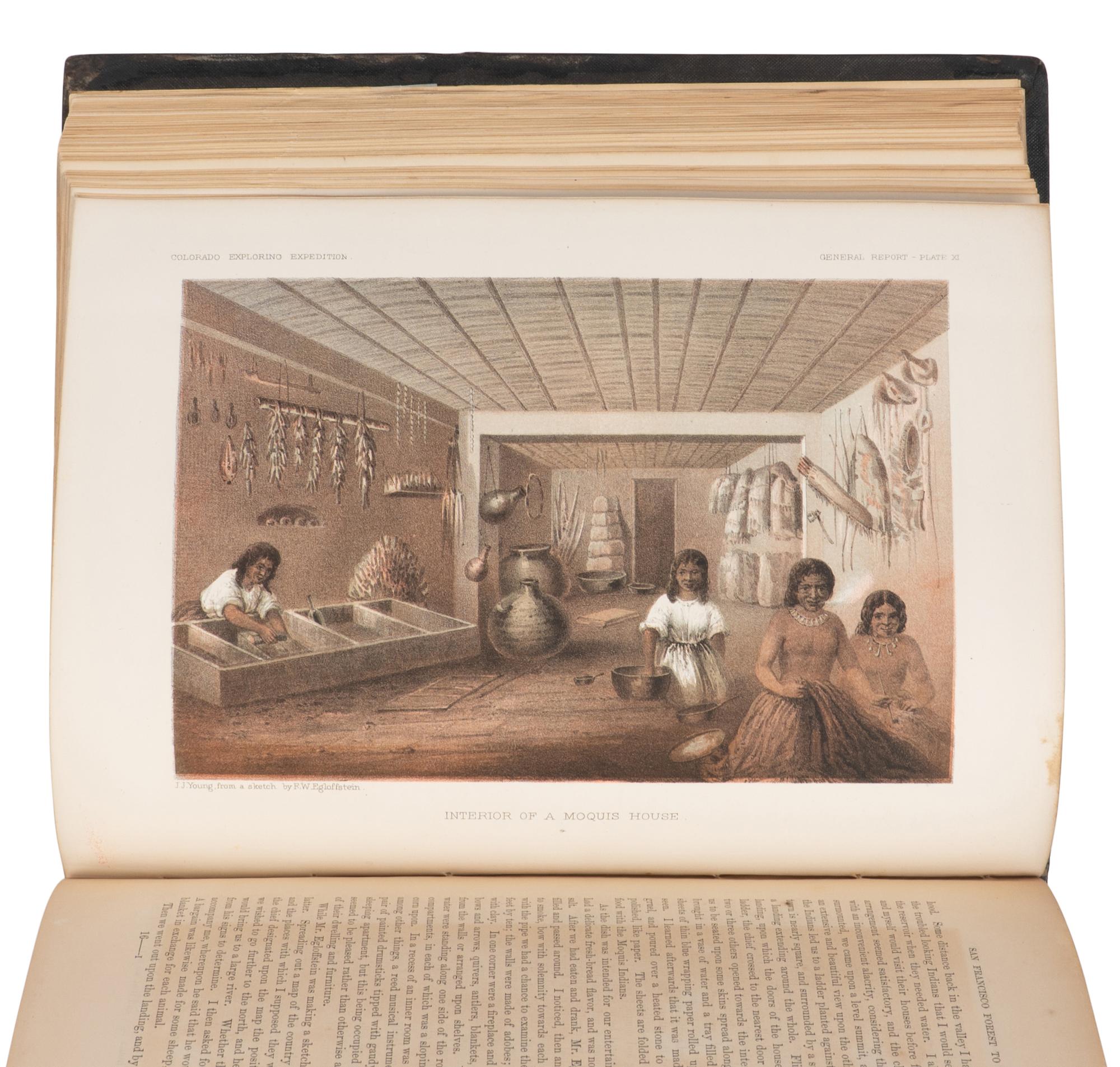IVES, Joseph Christmas (1829-1868). Report Upon the Colorado River of the West, Under the Direction of the Office of Explorations and Surveys... Washington: Government Printing Office, 1861.