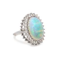 OPAL AND DIAMOND RING