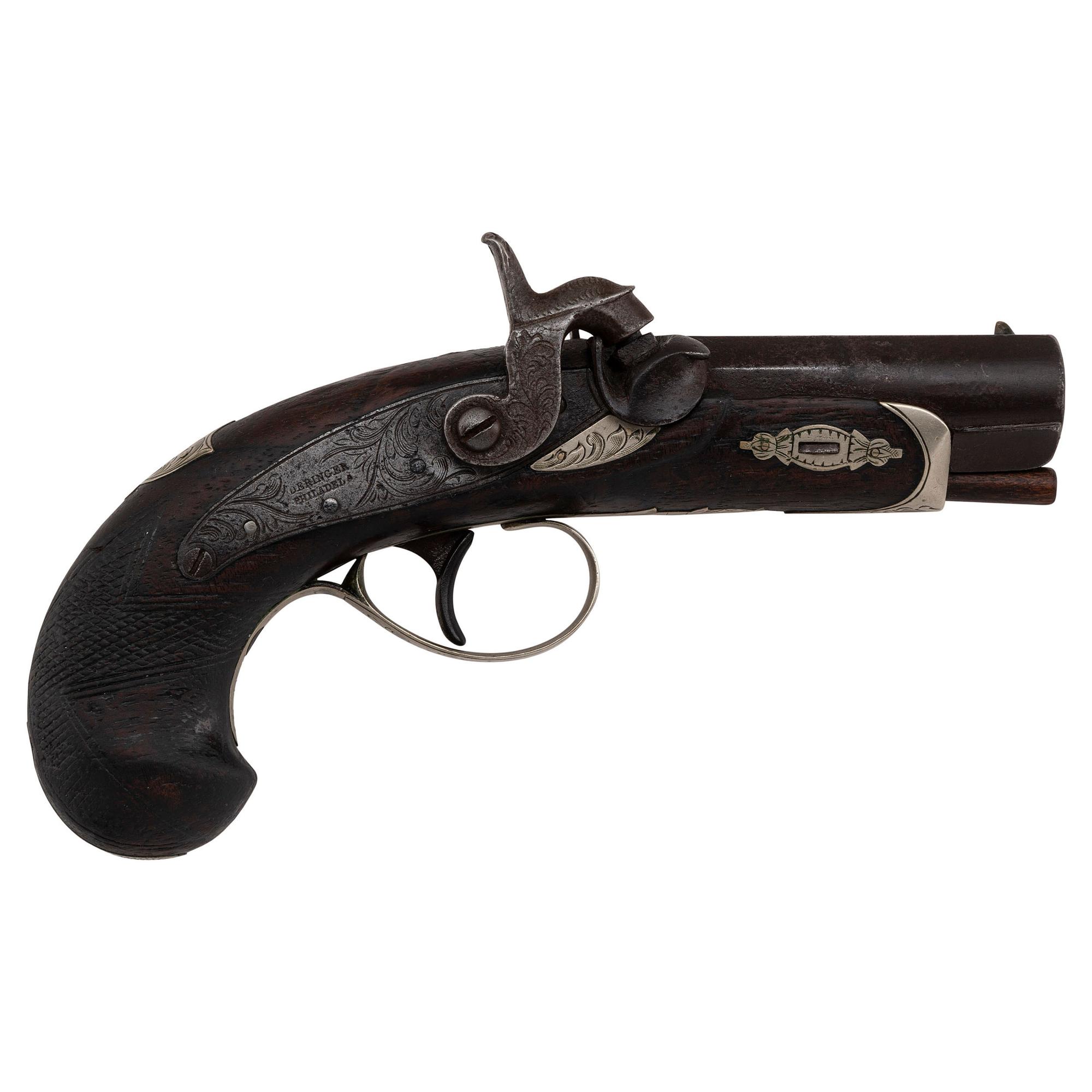 Rare WH Calhoun Nashville Agent Marked Deringer