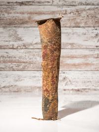 Early Northern Plains Buffalo Hide Parfleche Cylinder