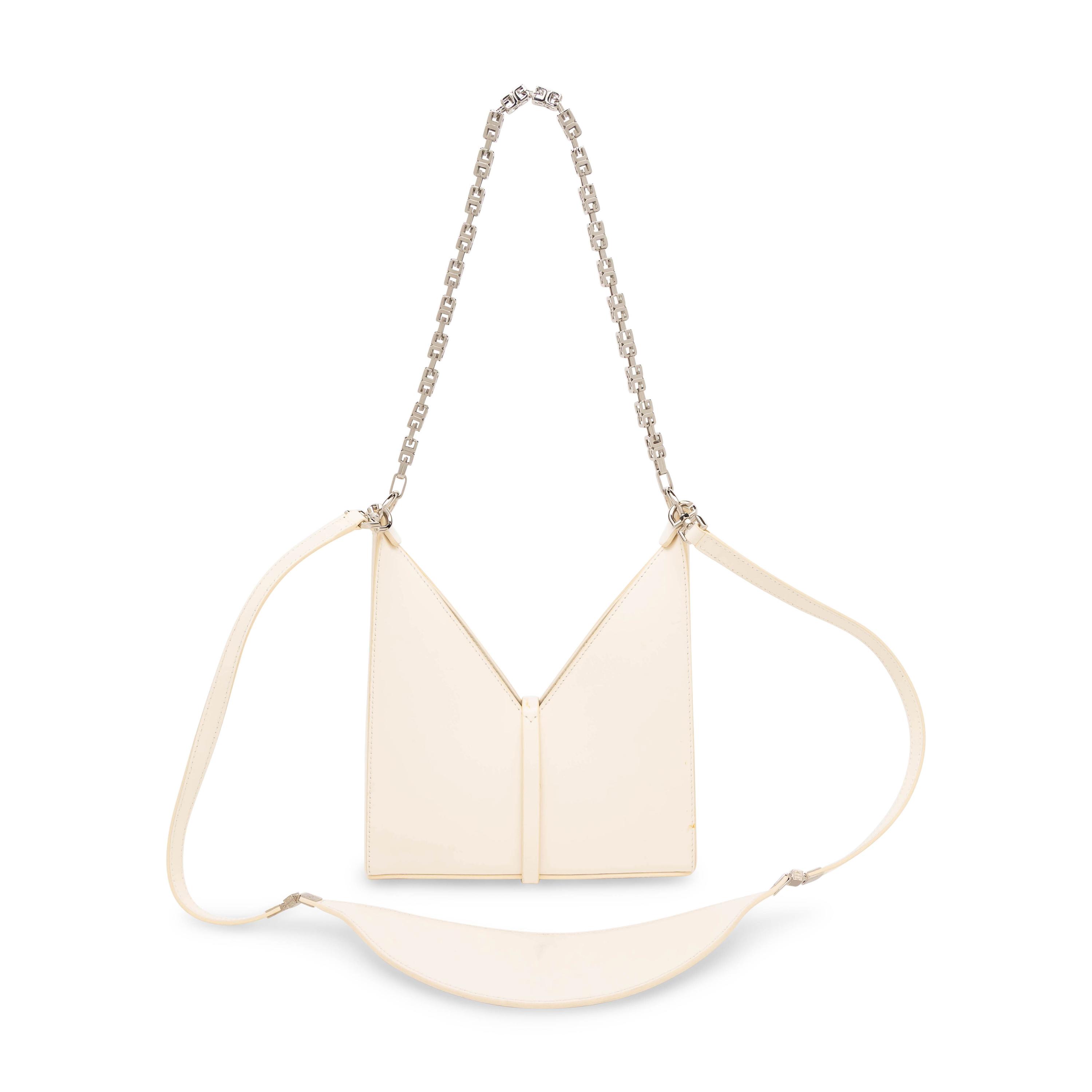 Givenchy, Mini Cut-Out Bag in White Leather