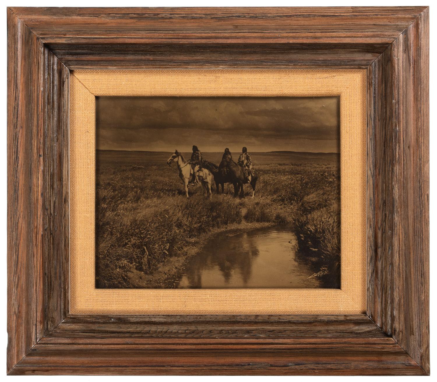 CURTIS, Edward S. (1868-1952), photographer. The Three Chiefs-Piegan .