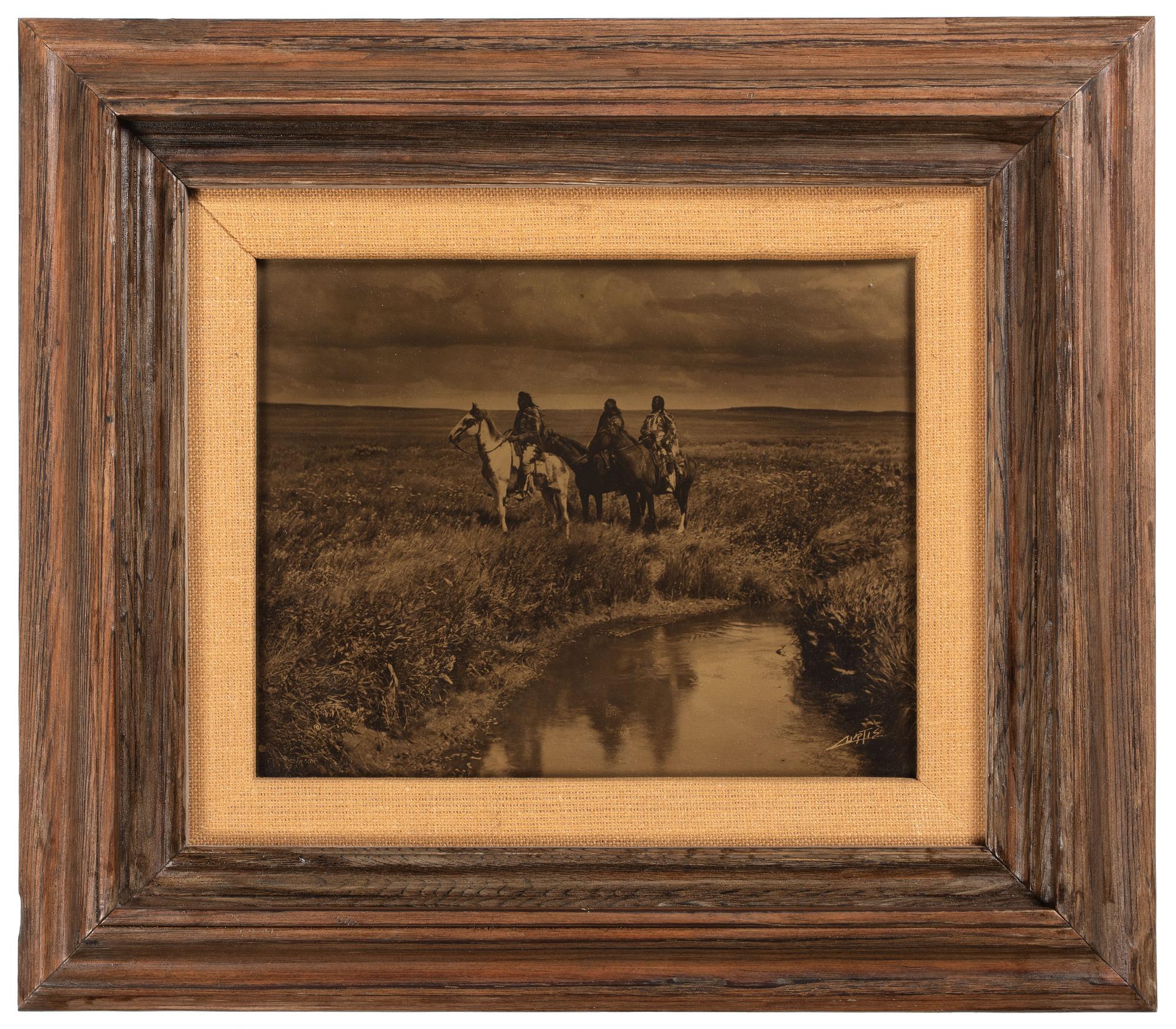 CURTIS, Edward S. (1868-1952), photographer. The Three Chiefs-Piegan .