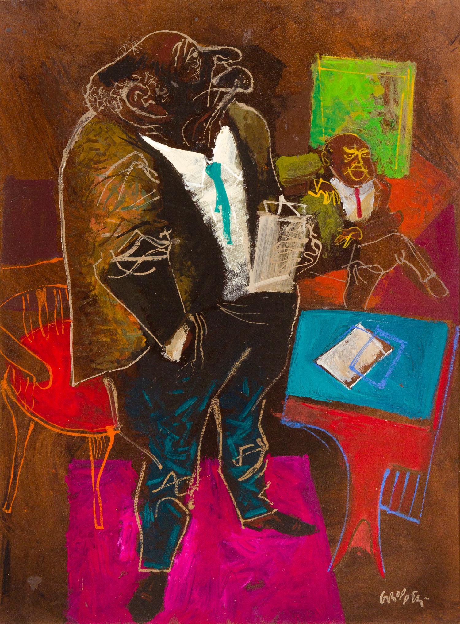 William Gropper, (American, 1897-1977), The Investigator