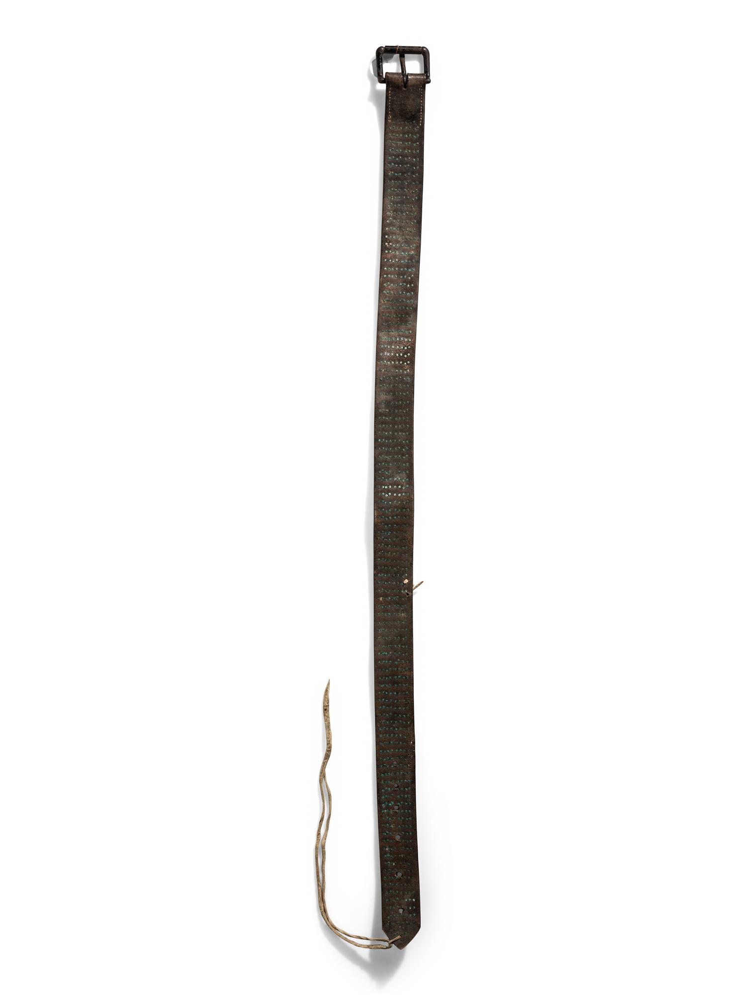 Plains Tacked Leather Belt