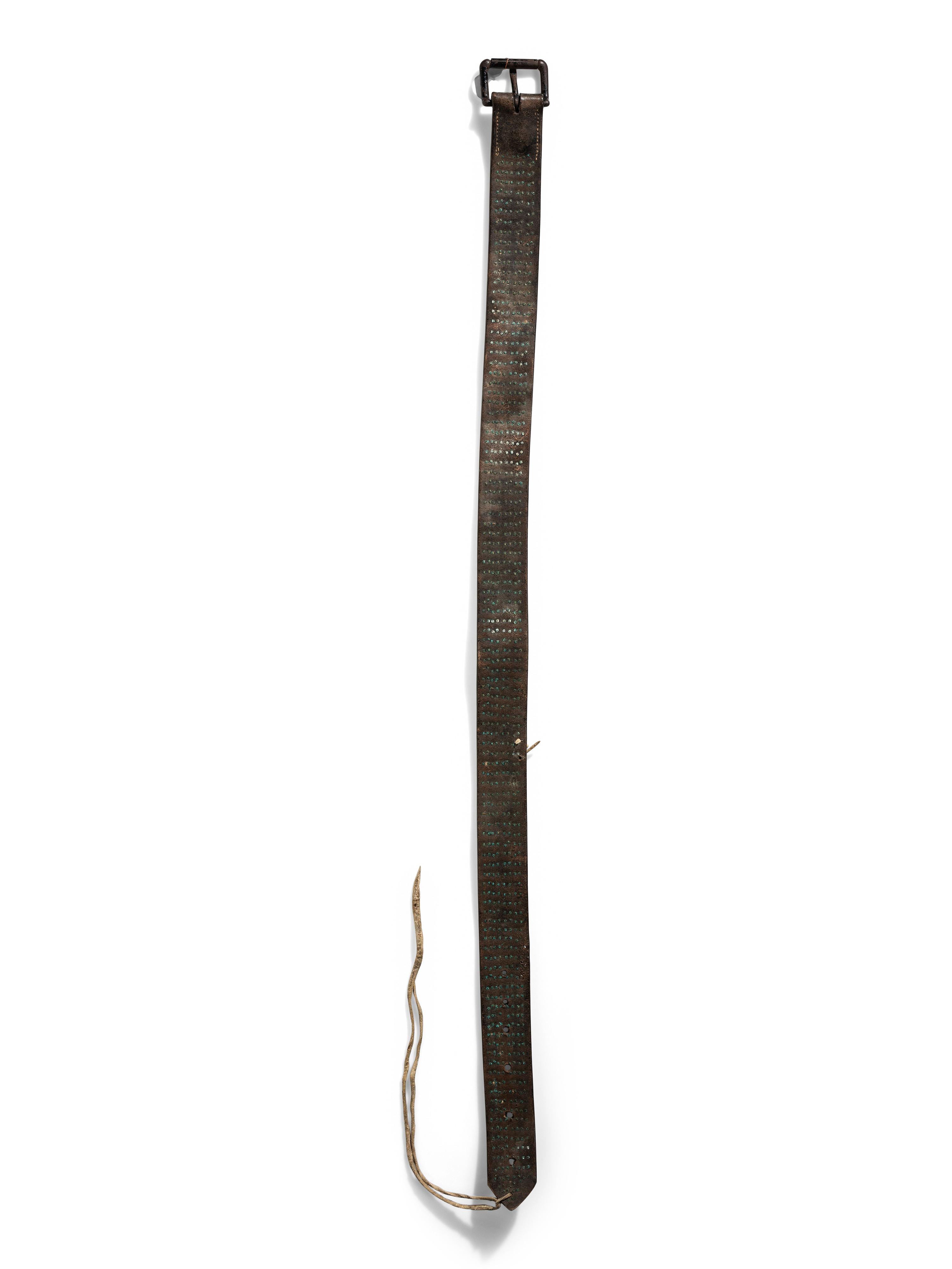 Plains Tacked Leather Belt