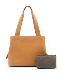 Two Chanel Bags: One Leather Hand Bag, One Metallic Minaudière, 1997-1999