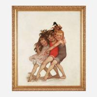 Sarah S. Stilwell Weber (American, 1878–1939) Three of Us (Saturday Evening Post Cover)