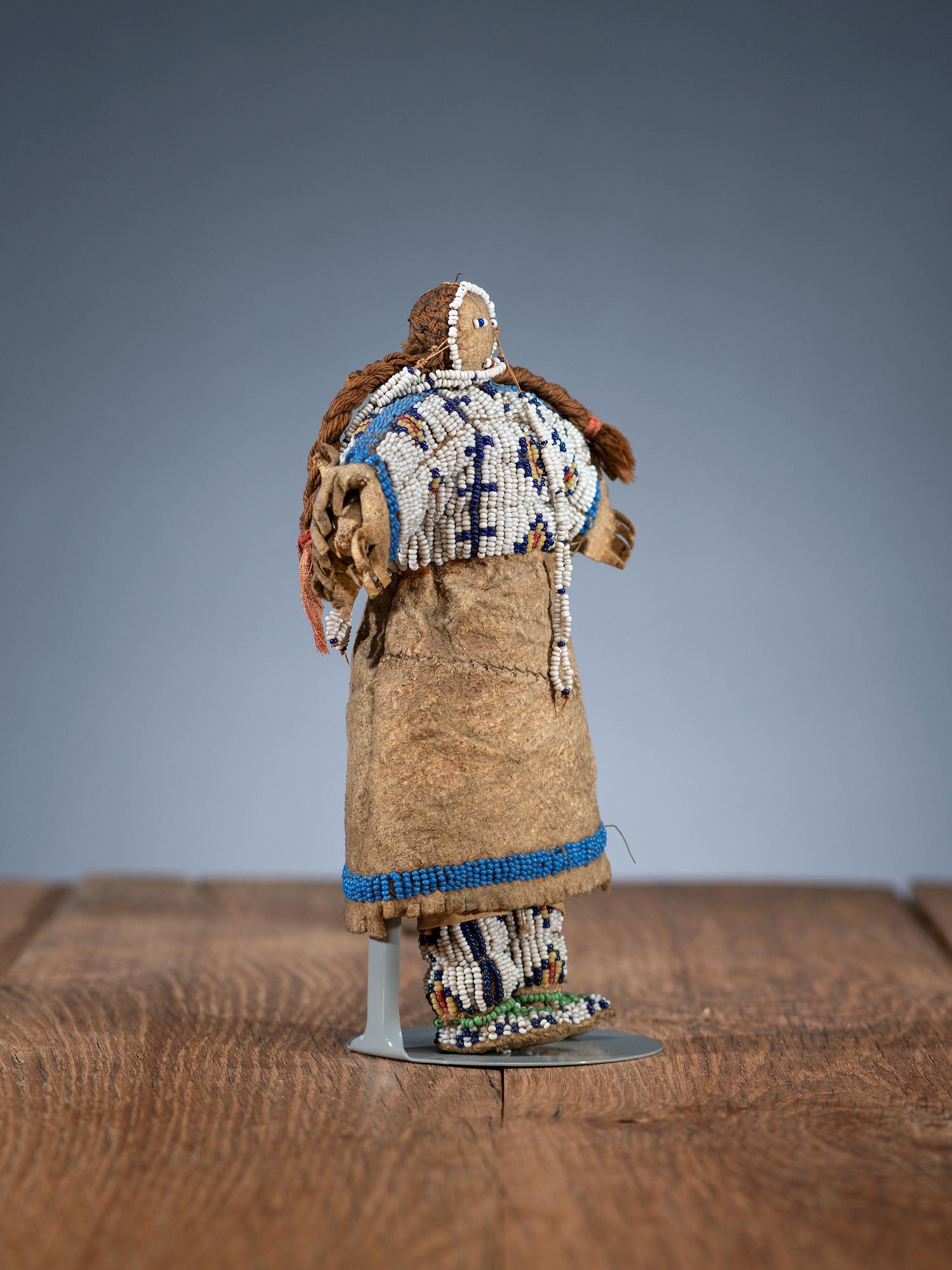 Sioux Beaded Hide Doll