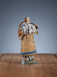 Sioux Beaded Hide Doll