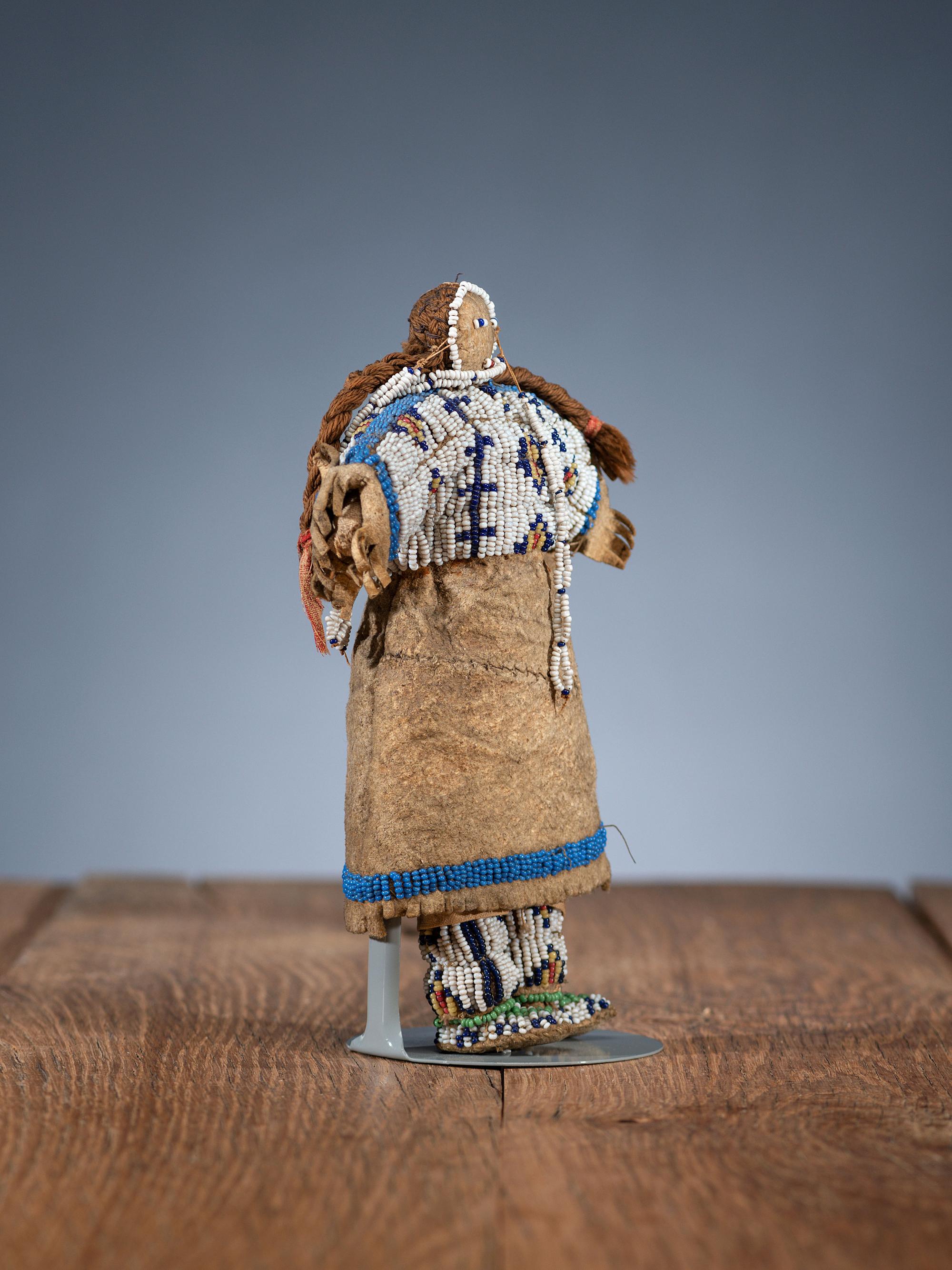 Sioux Beaded Hide Doll