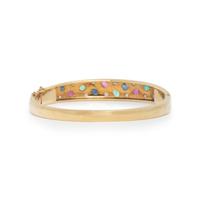 MULTIGEM AND DIAMOND BANGLE BRACELET