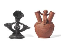 Two Wedgwood Figural Ceramic Bud Vases