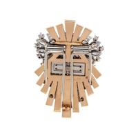 VERDURA, CONVERTIBLE BICOLOR GOLD AND DIAMOND DOUBLE CLIP/BROOCH