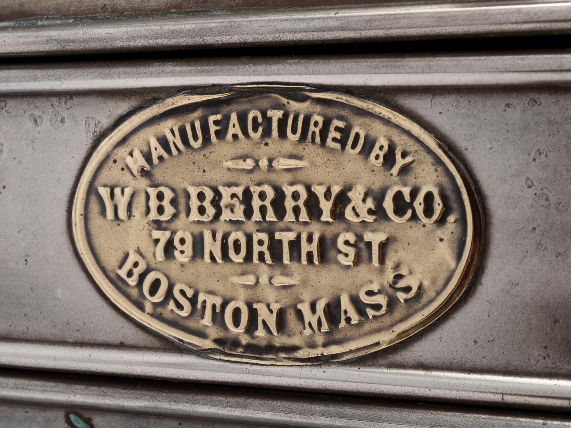 An American Nickel-Plated Copper Hotdog Vendor Steamer with Burner and Jewels
