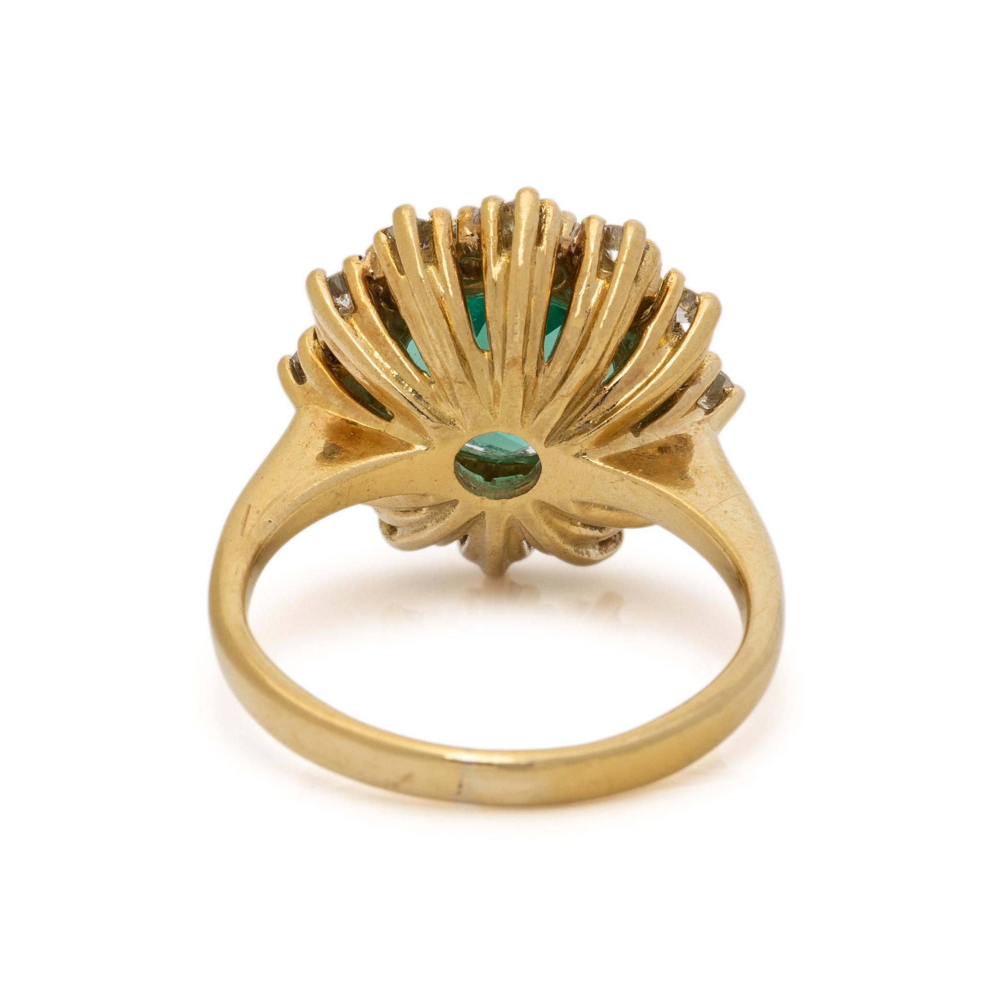 EMERALD AND DIAMOND RING