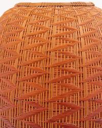 A Japanese Ikebana Bamboo Flower Arranging Basket