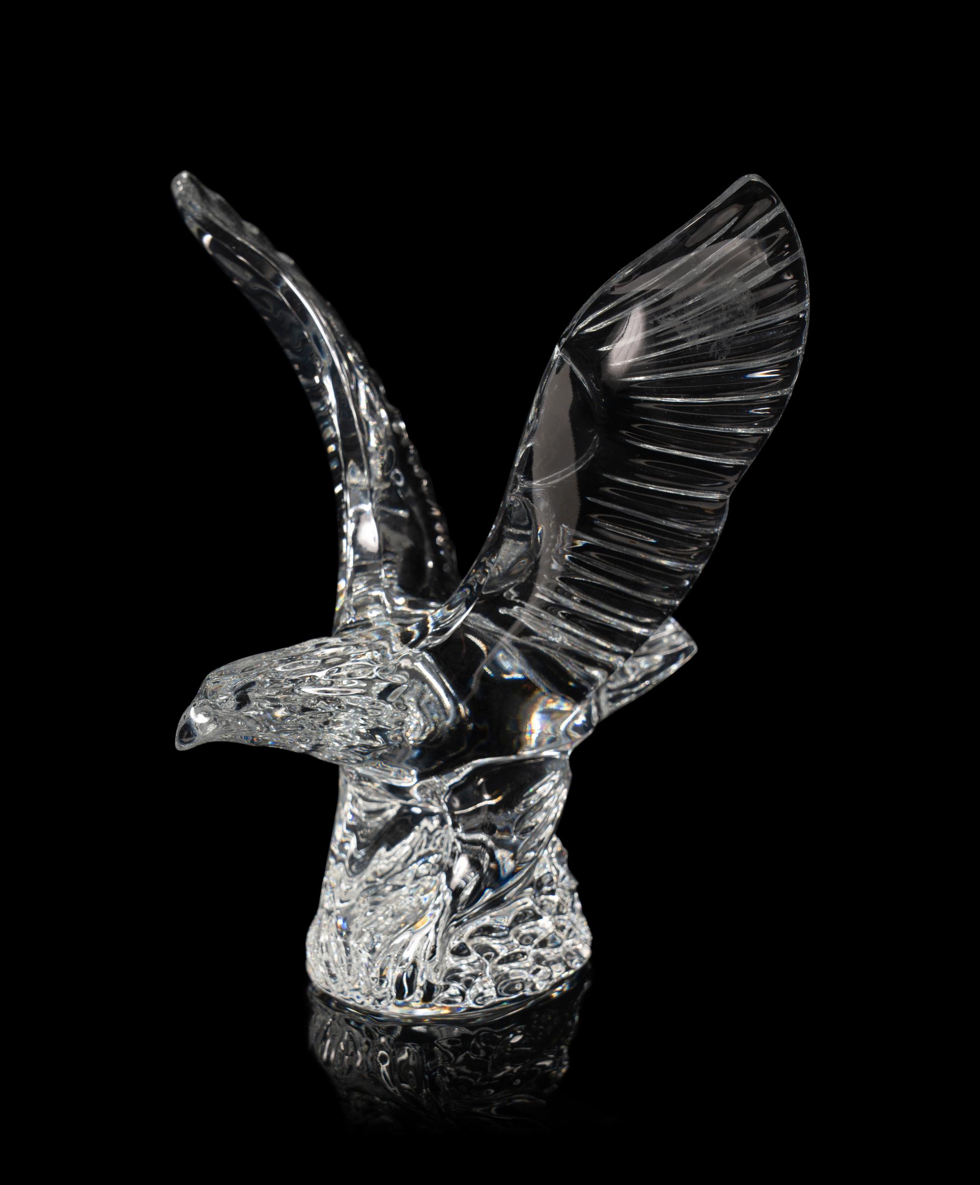 A Group of Five Glass Animal Figurines
