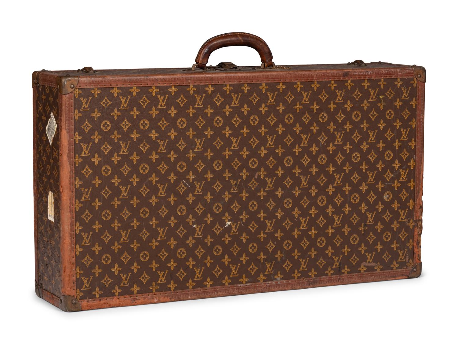 Louis Vuitton Stamped Monogram Alzer 80 Suitcase, 20th Century
