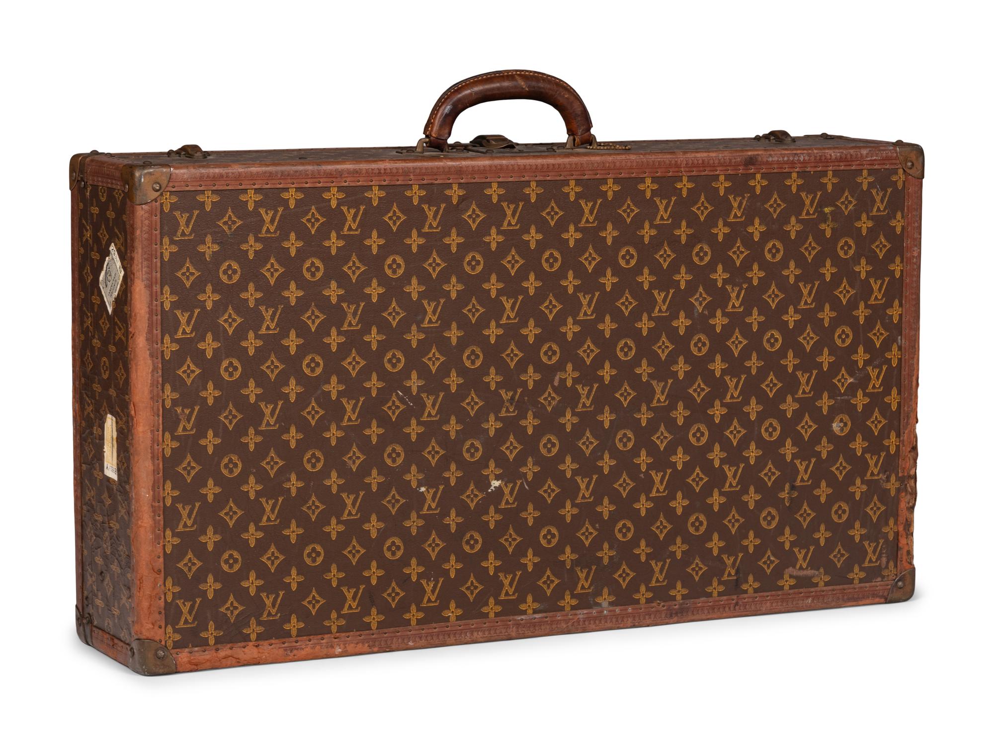 Louis Vuitton Stamped Monogram Alzer 80 Suitcase, 20th Century