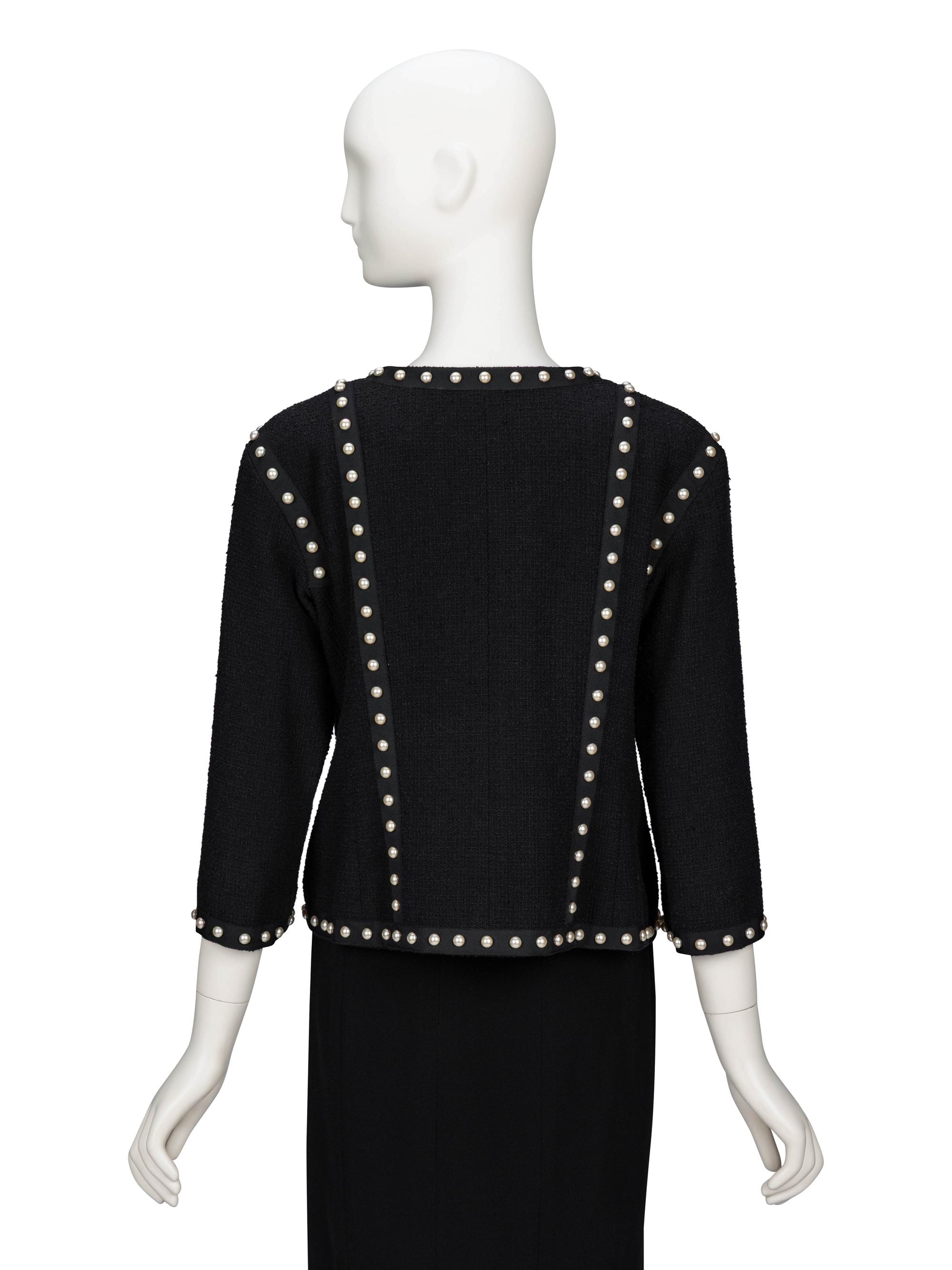 Chanel, Pearl Embellished Cardigan Jacket