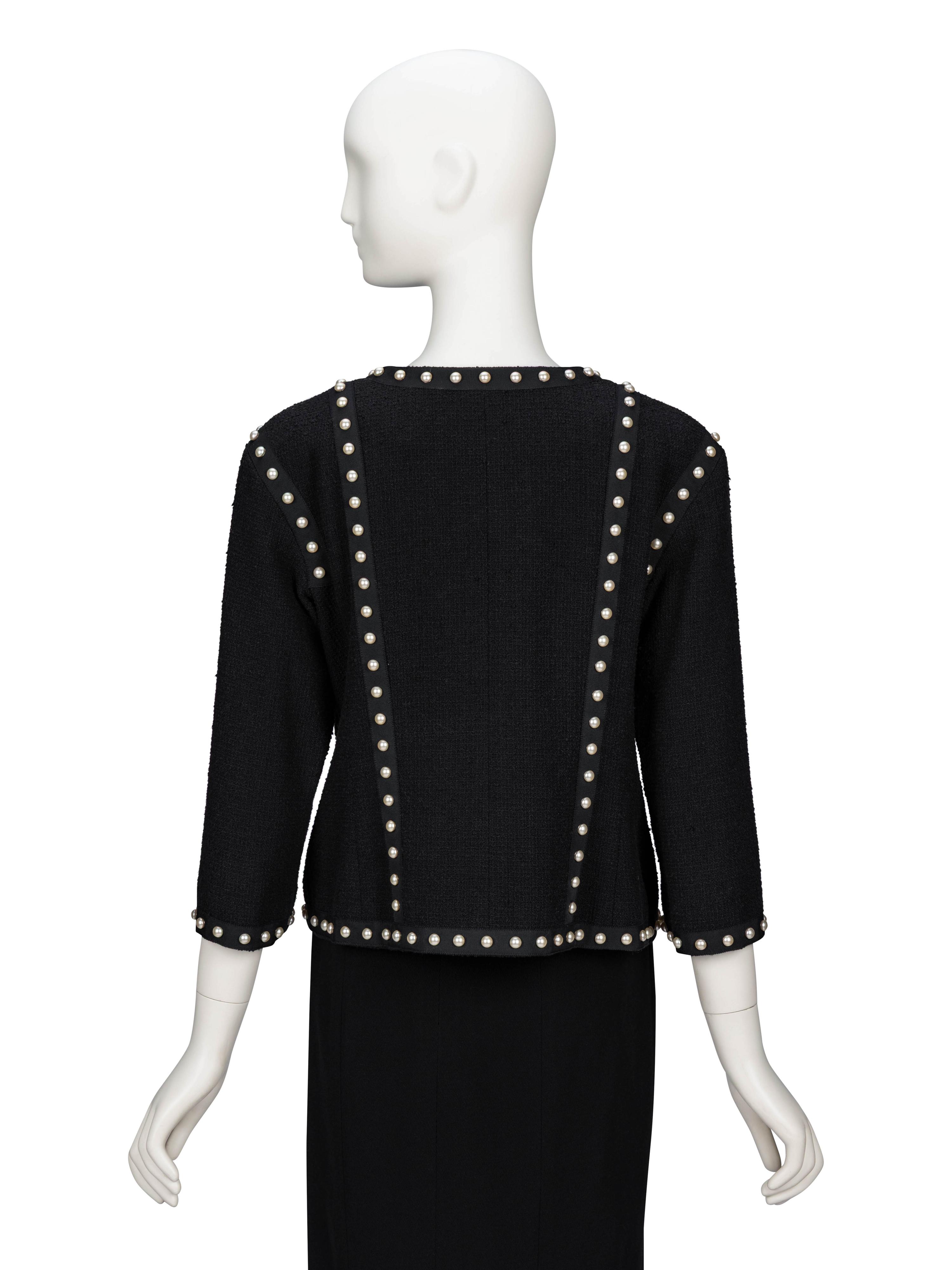 Chanel, Pearl Embellished Cardigan Jacket