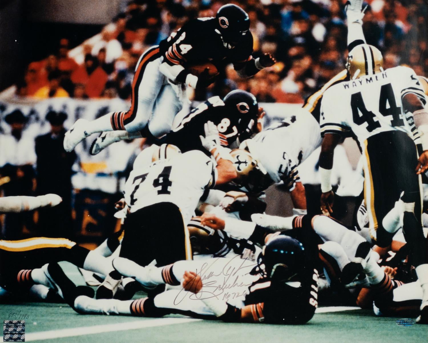 An Exceptional Walter Payton Signed Autograph Photo With Inscriptions (Beckett Authentication Services BAS Certified),